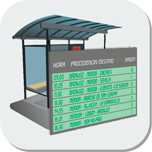 Acceso a Información de Paradas Autobuses Extremeñas